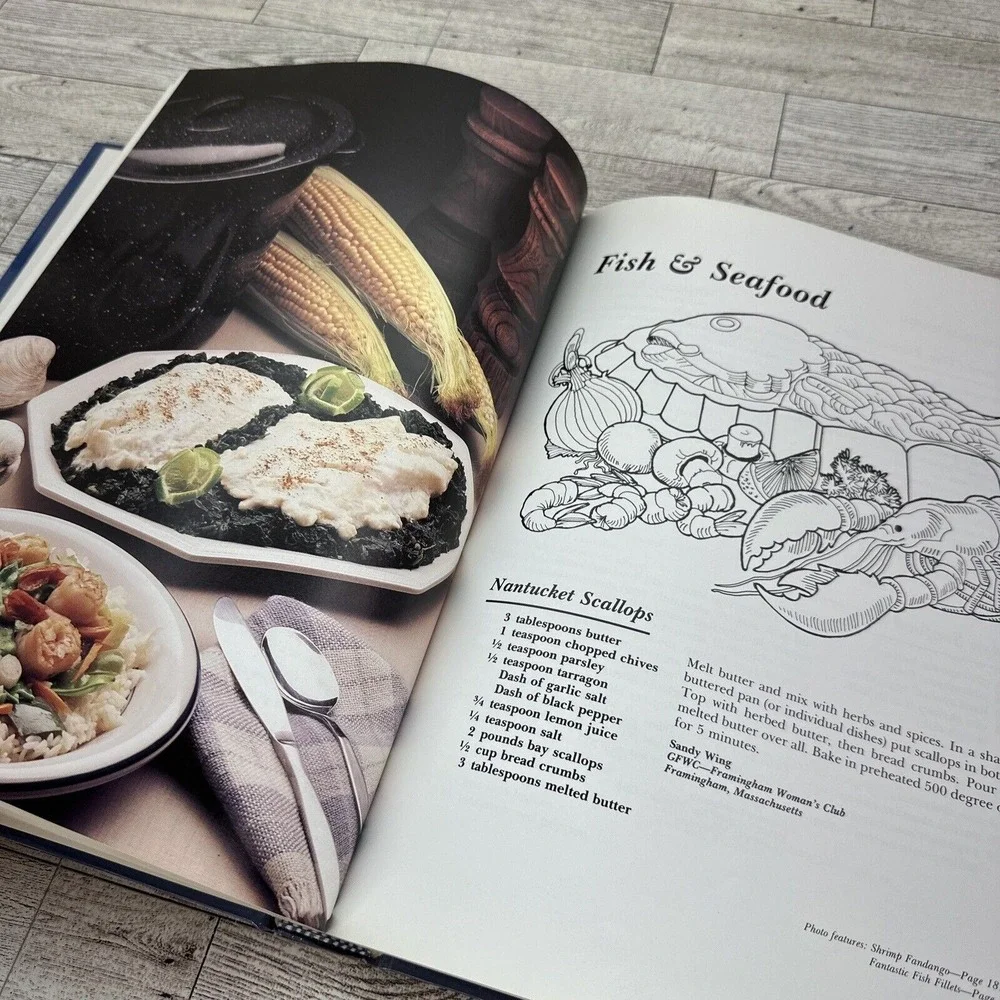 GFWC Centennial Cookbook 1988 Hardcover Recipes Appetizers Casseroles Bread (F8)
